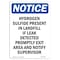 Signmission OSHA Notice Sign, 10" H, 7" W, Rigid Plastic, Hydrogen Sulfide Present In Landfill Sign, Portrait OS-NS-P-710-V-13586 - alternate 1